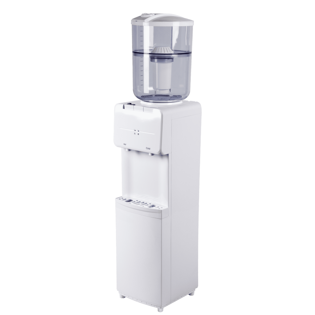 Great Value Top Loading Hot/Cold Temperature Water Dispenser, White Water Cooler