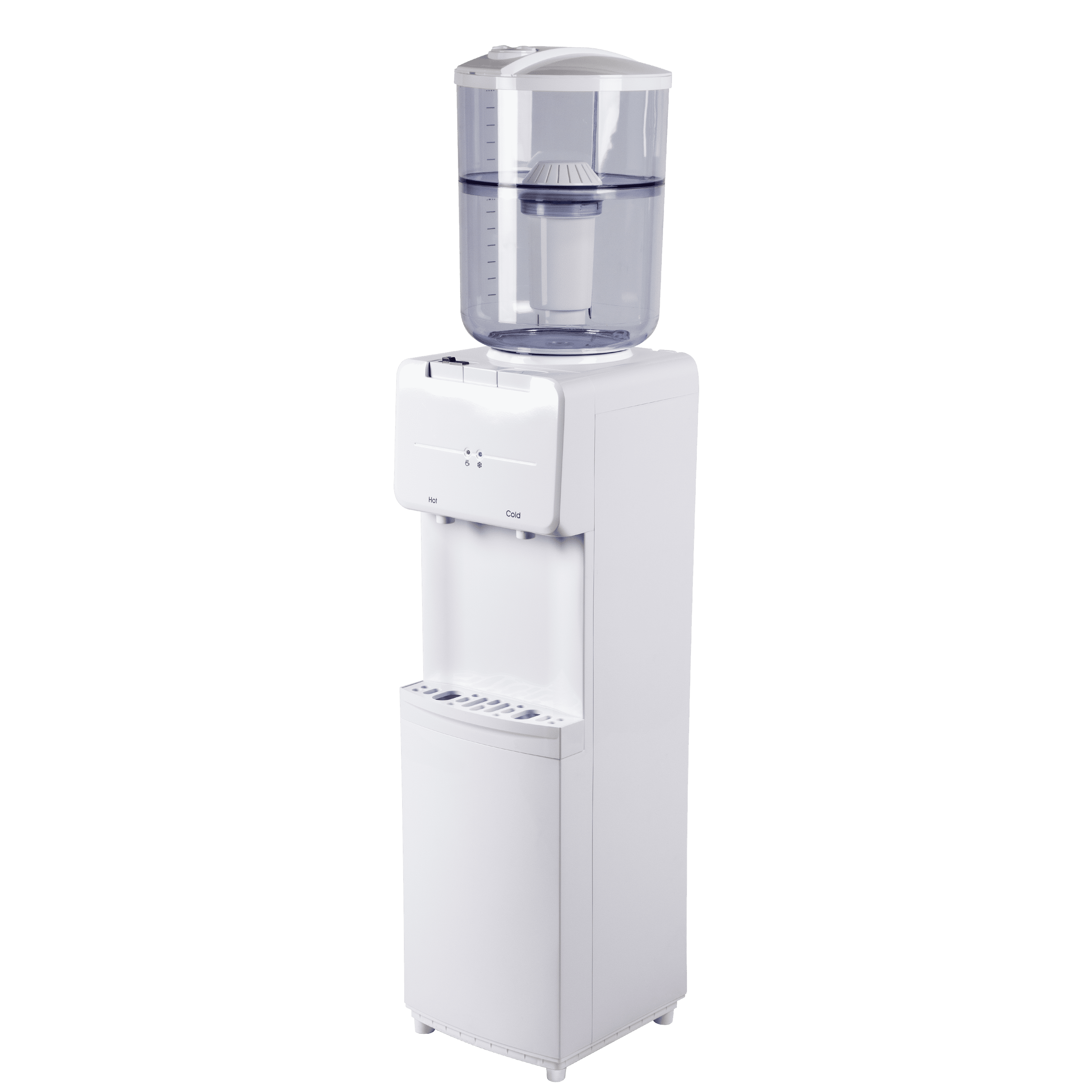 Great Value Top Loading Hot/Cold Temperature Water Dispenser, White Water Cooler