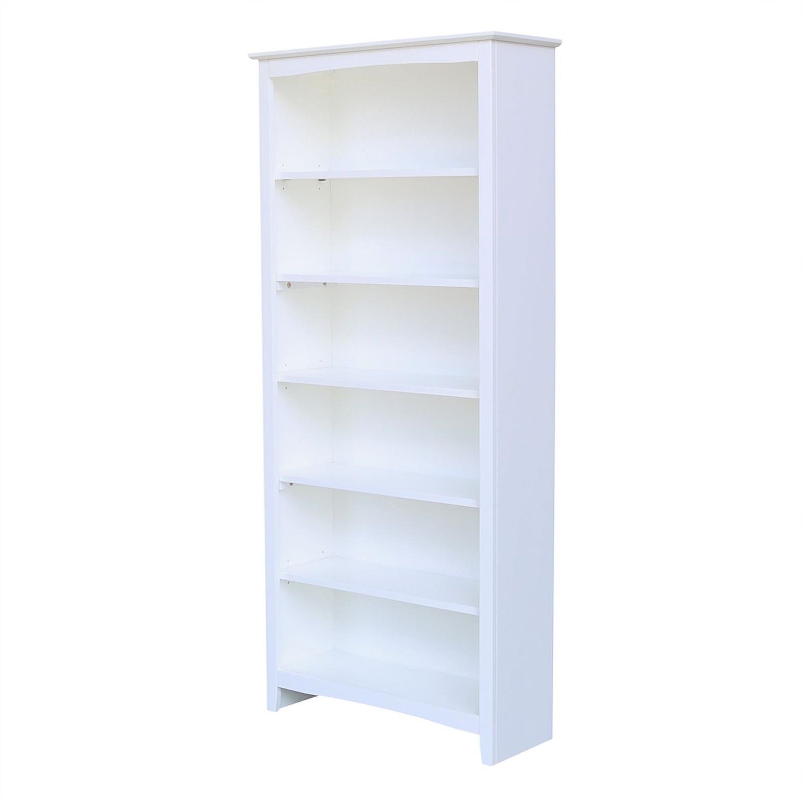 International Concepts Solid Wood Shaker Bookcase, 72 in H