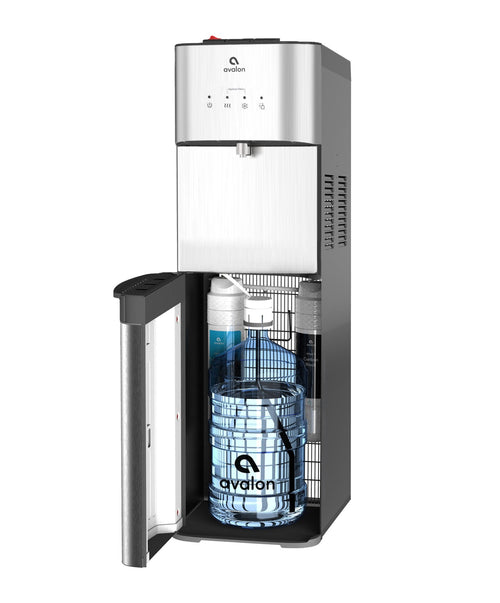 Avalon Bottom Loading Stainless Steel Water Cooler with Filtration, 5 Gallon Capacity
