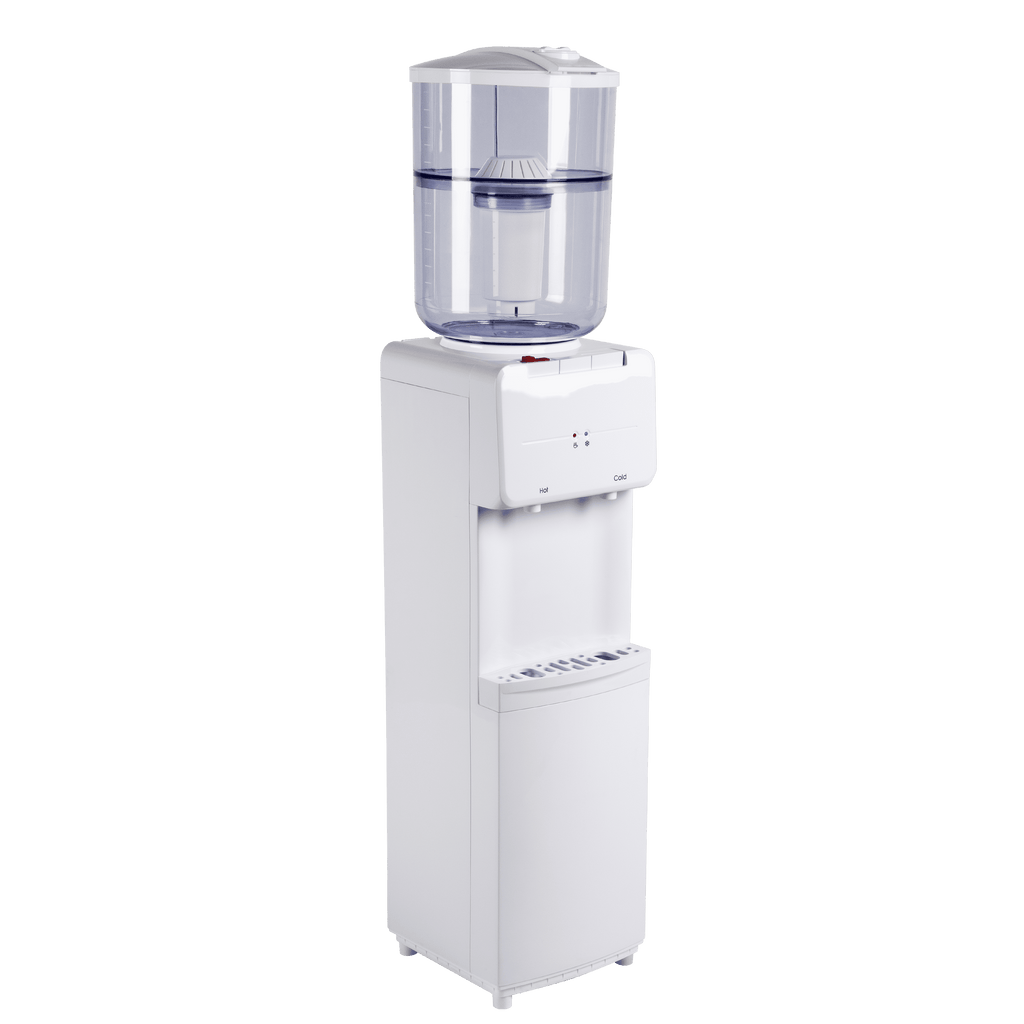 Great Value Top Loading Hot/Cold Temperature Water Dispenser, White Water Cooler