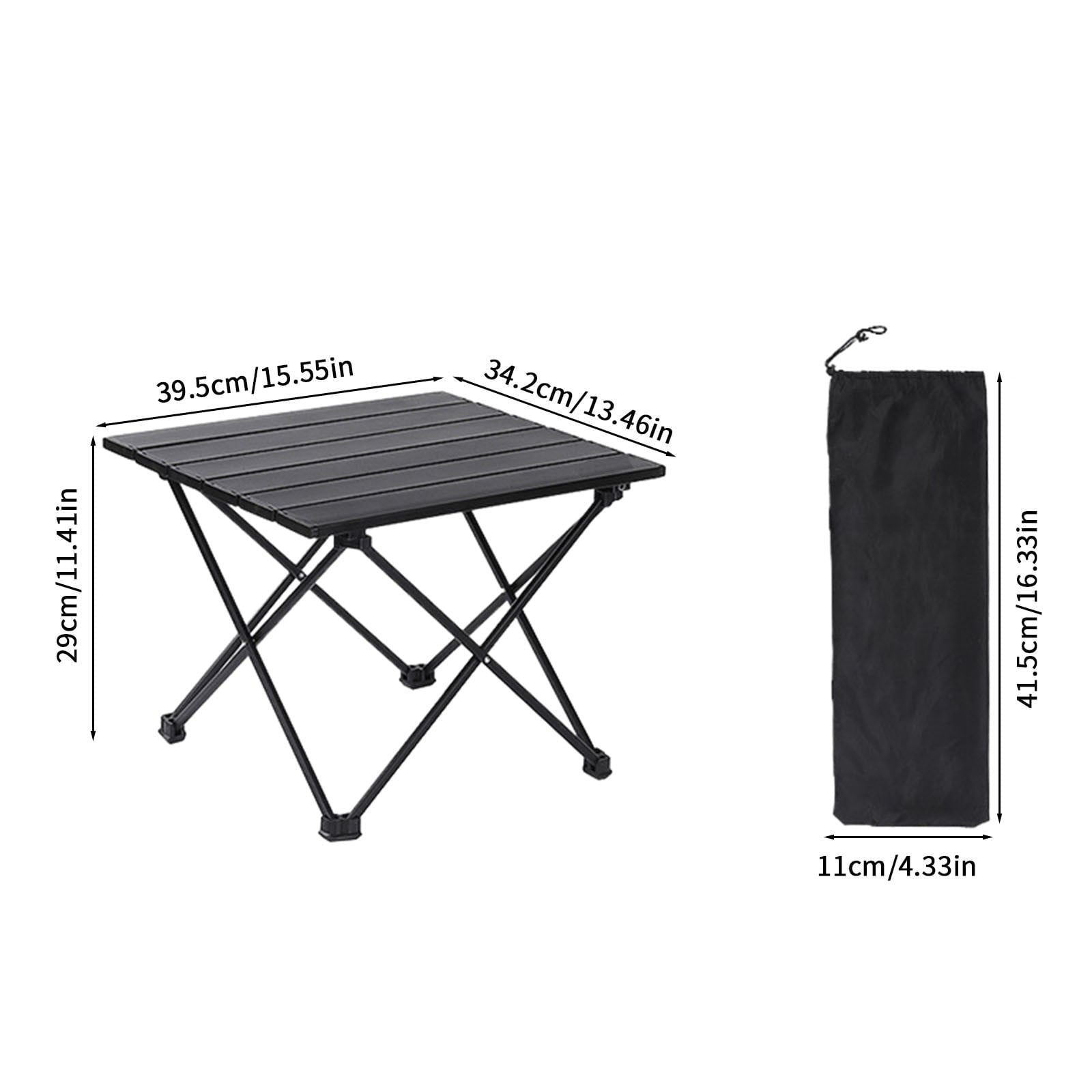 Oneshit Outdoor iron tabletop folding table Iron tabletop portable roller shutter table with large capacity storage bag Outdoor mini folding table suitable for camping Spring Clearance