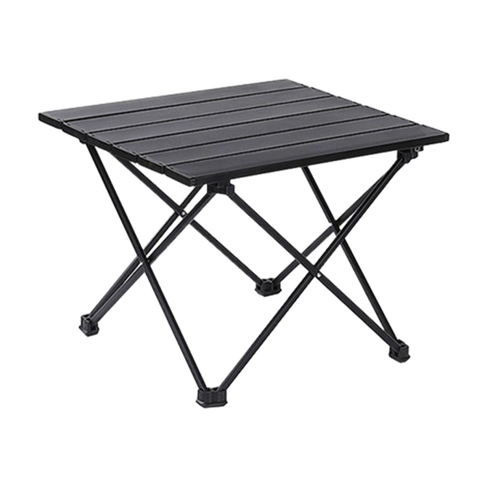 Oneshit Outdoor iron tabletop folding table Iron tabletop portable roller shutter table with large capacity storage bag Outdoor mini folding table suitable for camping Spring Clearance