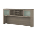 Bush Furniture Somerset 2-Door 72” Hutch with Storage, Storm Gray