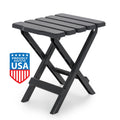 Camco 51881 Small Adirondack Folding Table - Charcoal