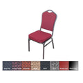 McCourt 10335 Superb Seating Stack Chair - Navy Blue on Silvervein Frame