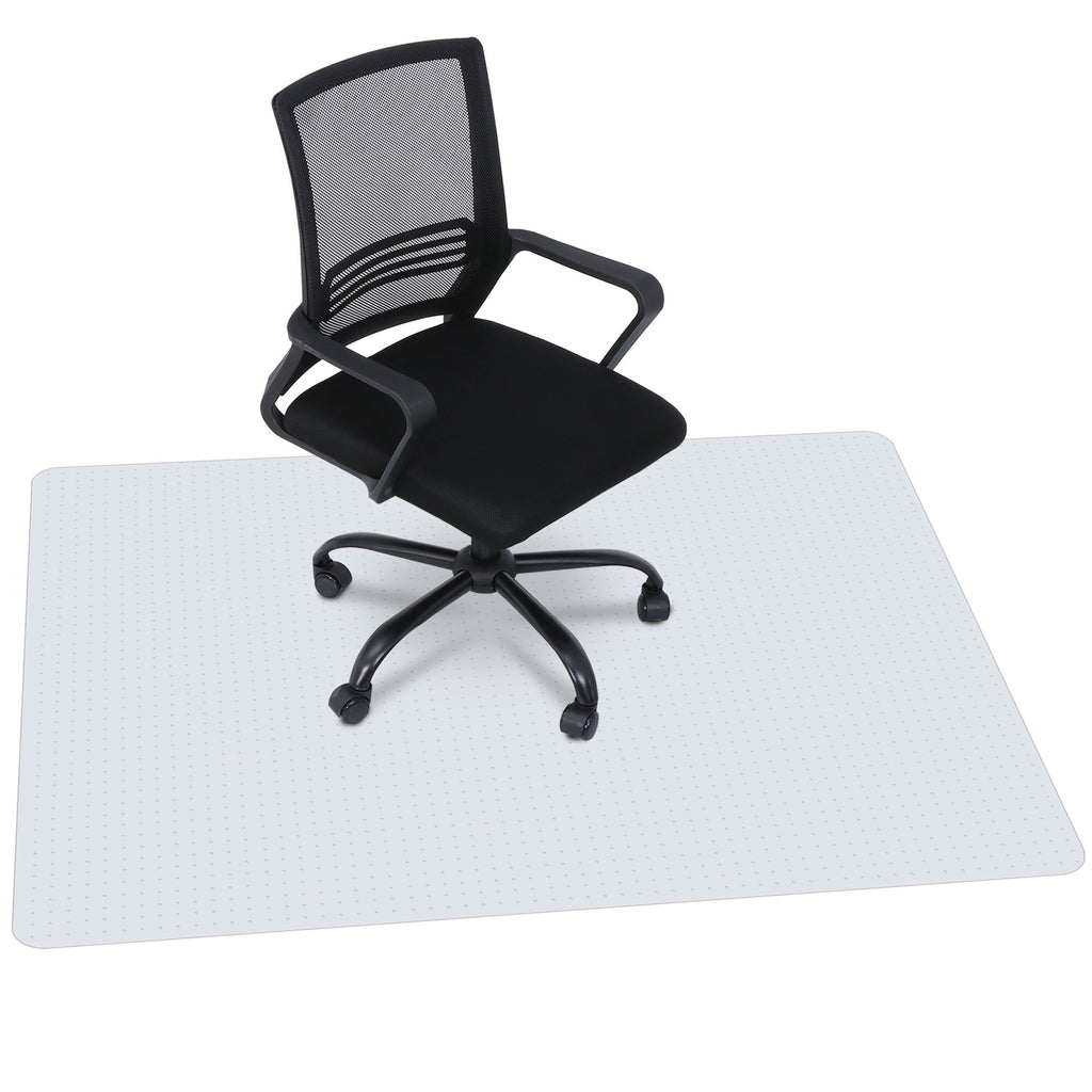 ZenSports 46"W x 60"L Clear PVC Chair Mat Office Mat for Carpet W/Cleats, Phthalate Free