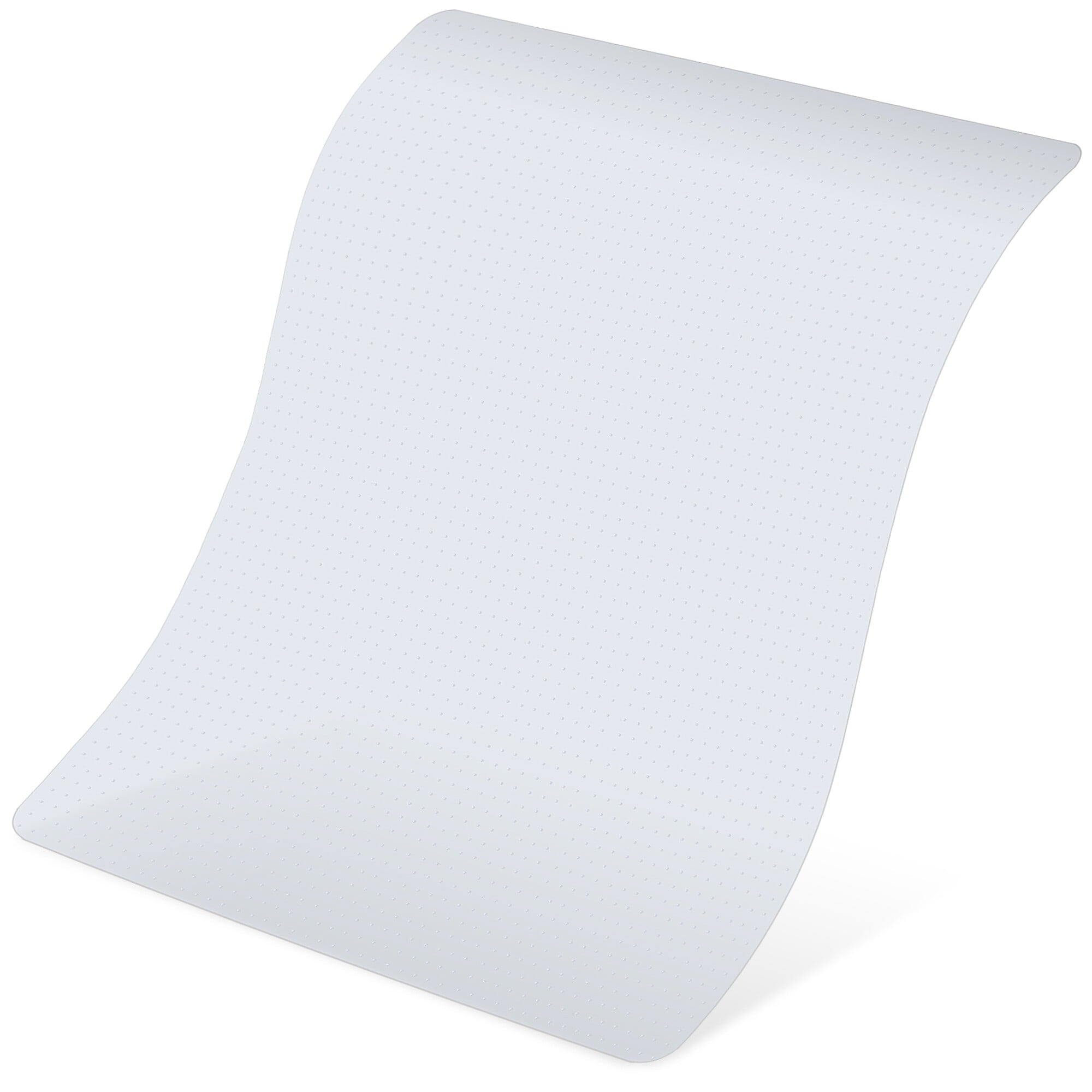 ZenSports 46"W x 60"L Clear PVC Chair Mat Office Mat for Carpet W/Cleats, Phthalate Free