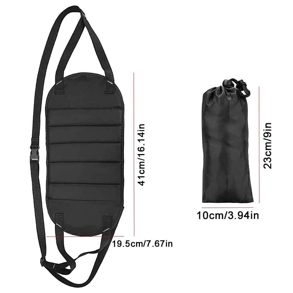 QiShi Airplane Footrest, Premium Memory Foam Portable Foot Hammock Adjustable Sling Foot Rest for Plane, Train, Travel, Office,-2PACK