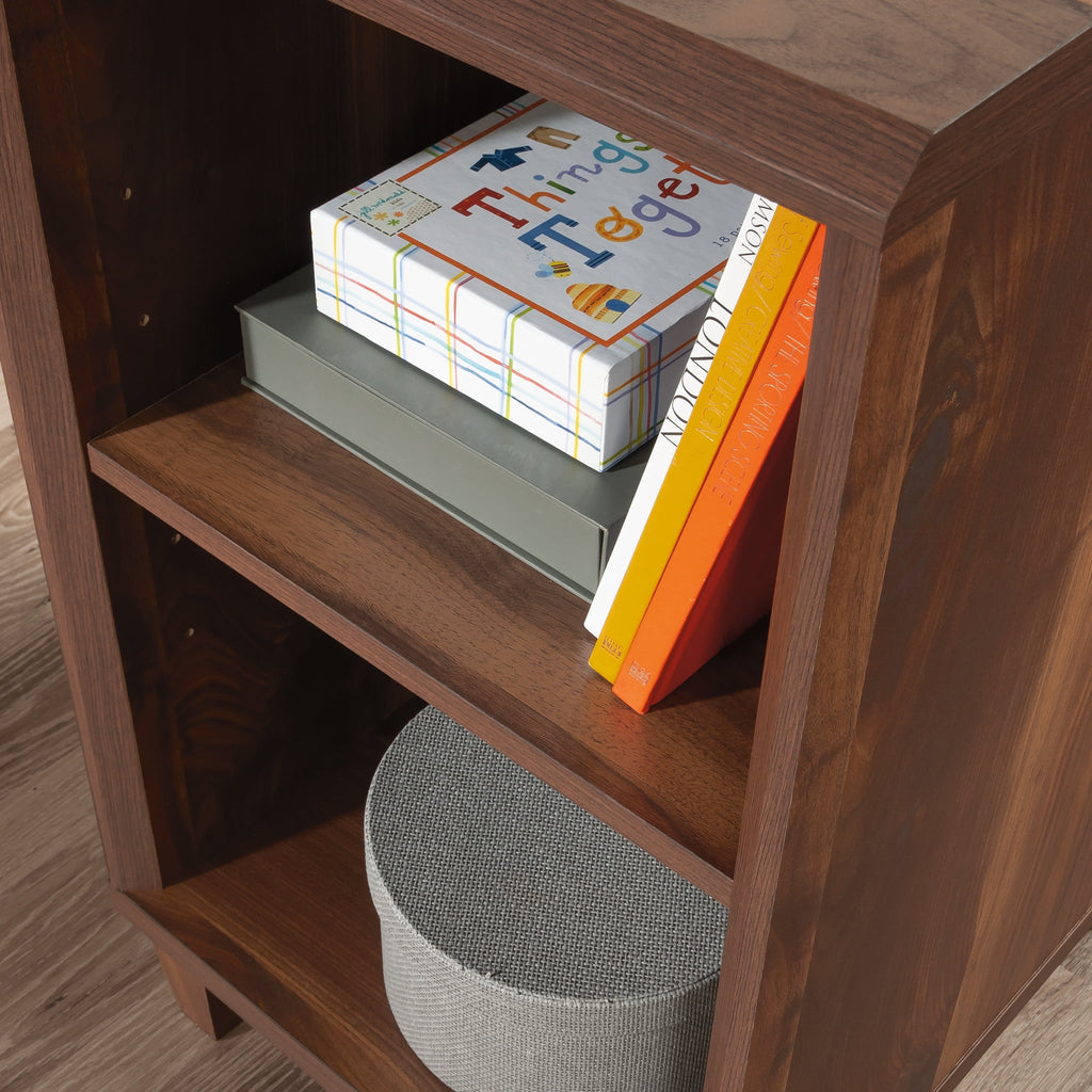 Sauder Willow Place L-Shaped Home Office Desk, Grand Walnut Finish