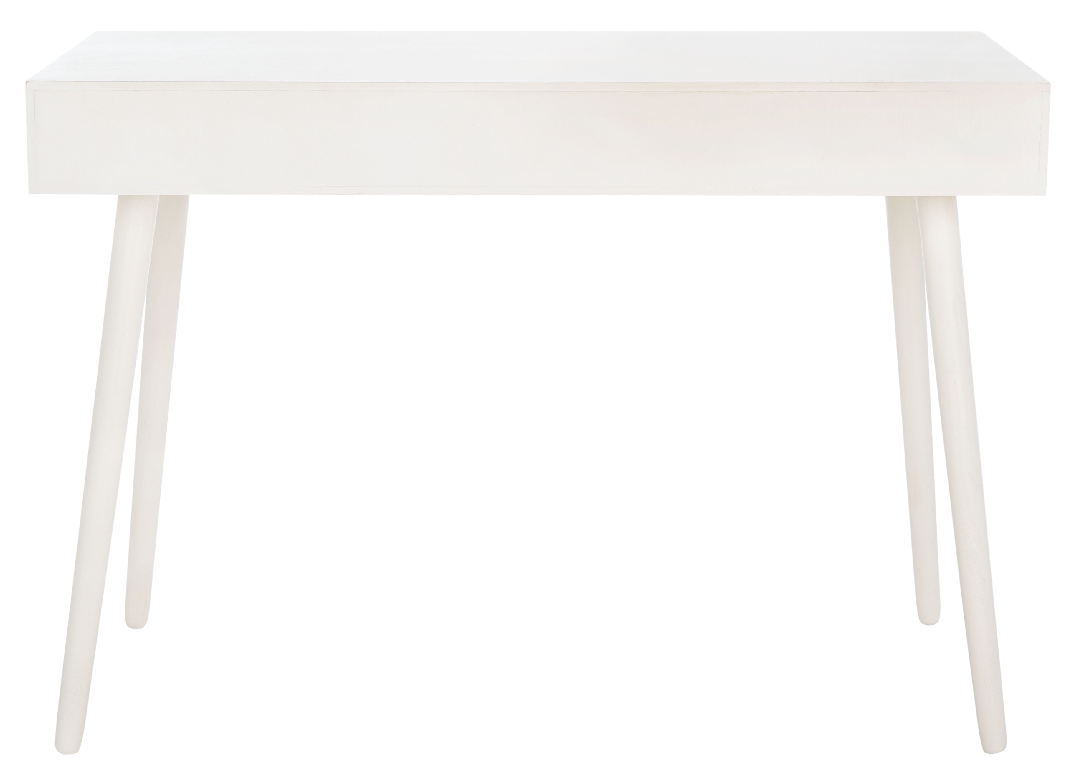 SAFAVIEH O'Dwyer Solid Retro 2 Drawer Writing Desk, Distressed White